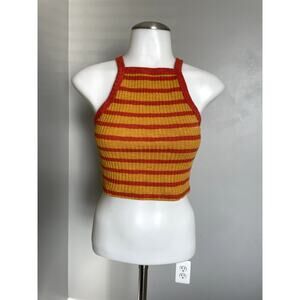 Forever 21 - Small - Orange & Yellow Crop Tank Top